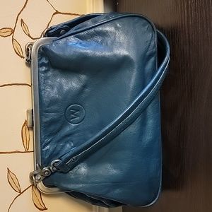 Wanderers Travel Co Le Marais Azzurra teal peacock blue frame clasp